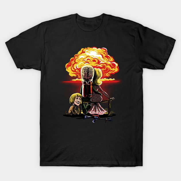 Martians Gazing at the Moon T-Shirt by Zascanauta